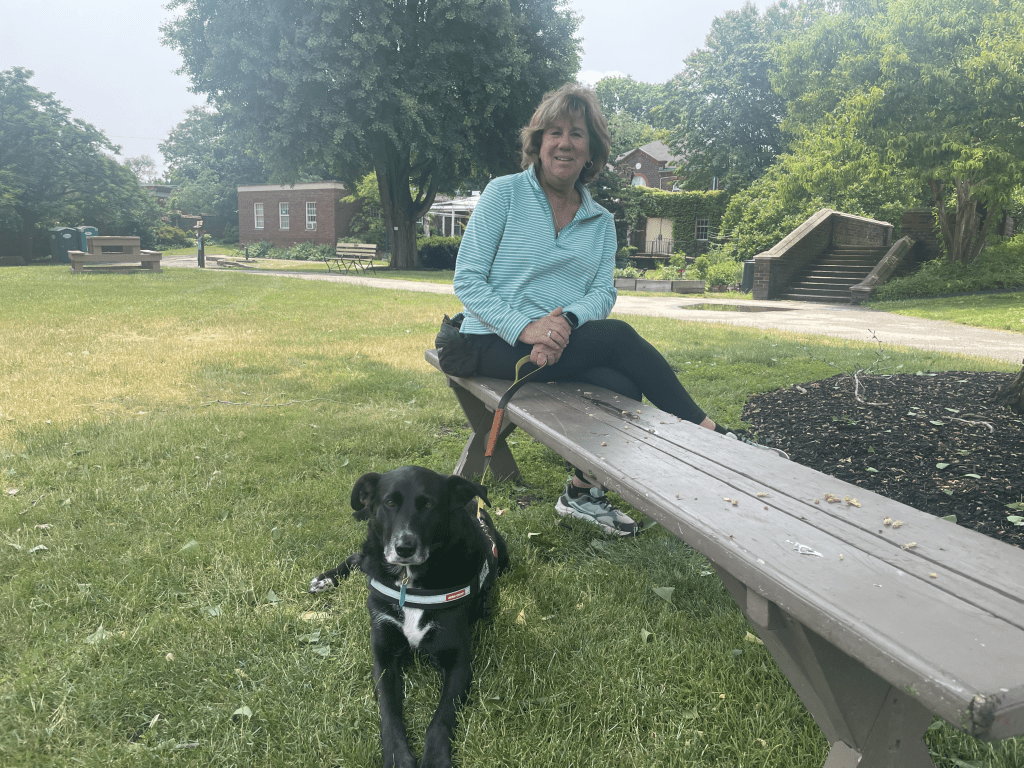 A superhero in a tutu: Winnie the therapy dog, and her Jewish owner